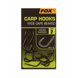 Fox Wide Gape Beaked Carp Hooks Micro Barbed T2