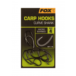 Fox Curve Shank Carp Hooks Micro Barbed T4
