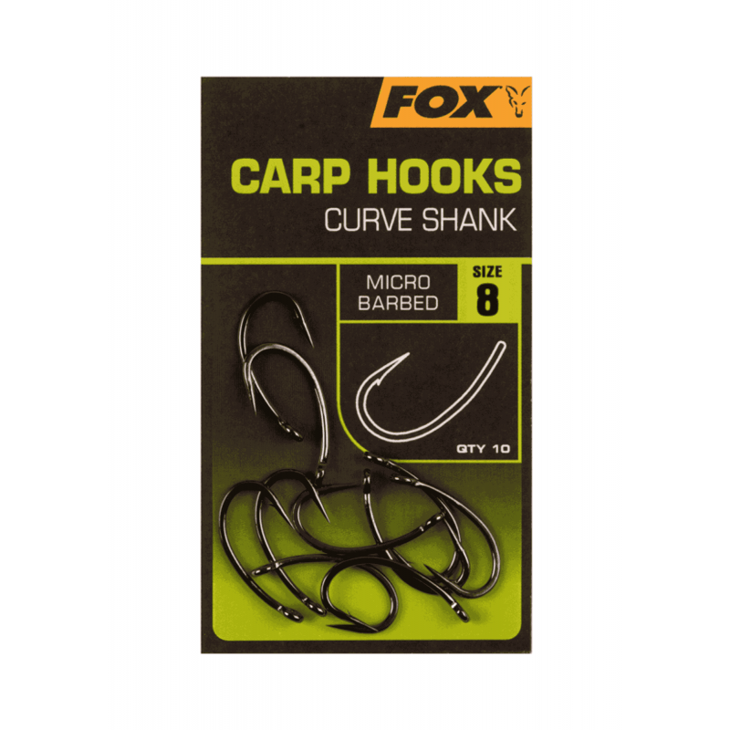 Fox Curve Shank Carp Hooks Micro Barbed T8