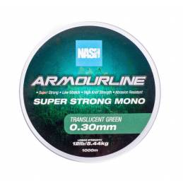 Nash Armourline Super Strong Mono UV Green 12lb 0.30mm – Fil monofilament robuste | CarpeConnect