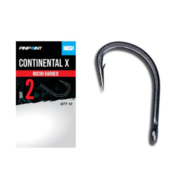 Nash Continental X Size 2 Micro Barbed