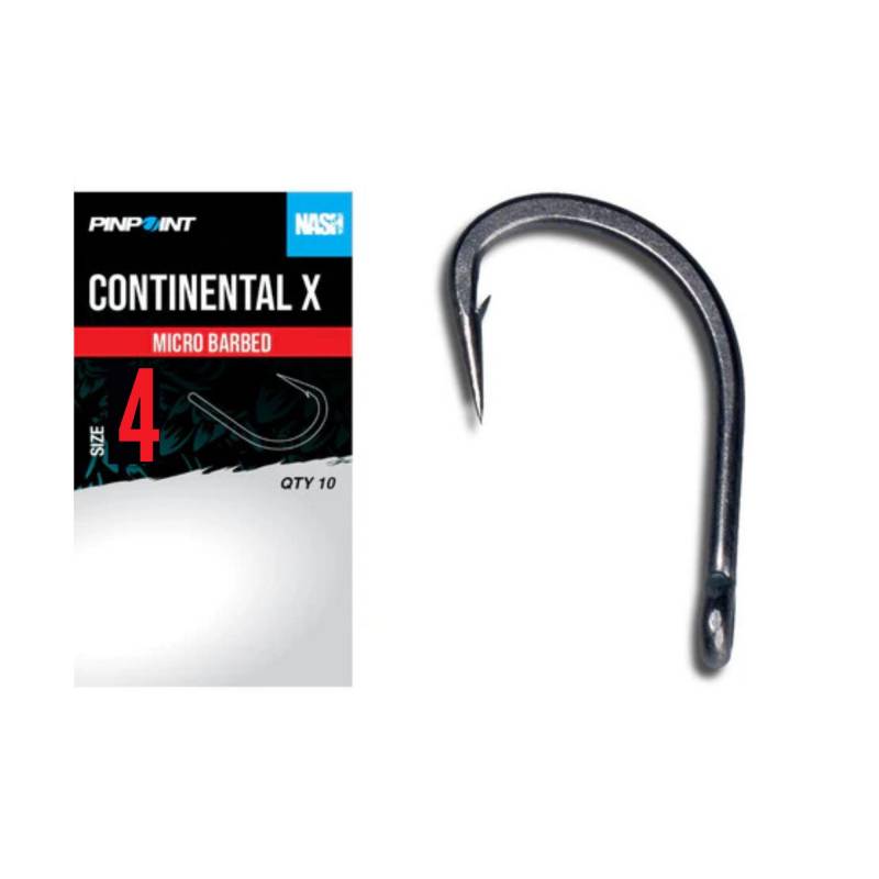 Nash Continental X Size 4 Micro Barbed
