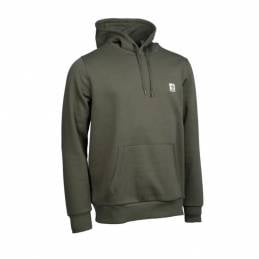 Nash Make It Happen Badge Hoody Green S – Sweat pêche carpe officiel | CarpeConnect
