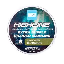 Nash Highline Extra Supple Braid Green 40lbs 18 kg 0.35 mm 600 m