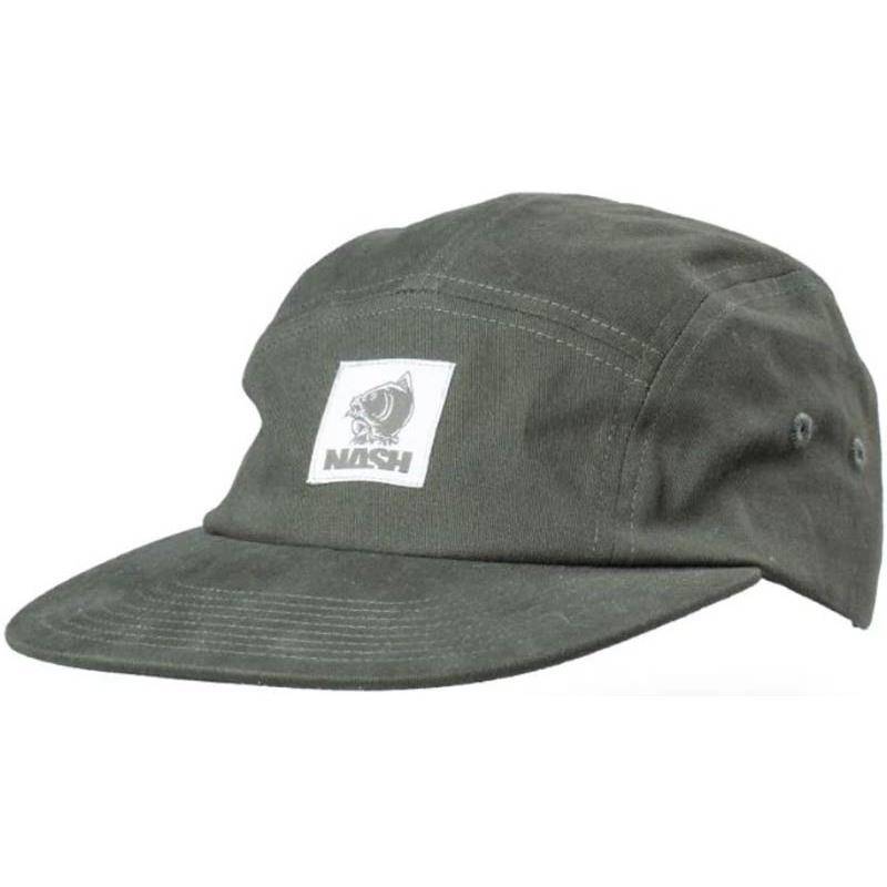 NASH MAKE IT HAPPEN BADGE 5 PANEL CAP GREEN | Casquette Carpe | CarpeConnect