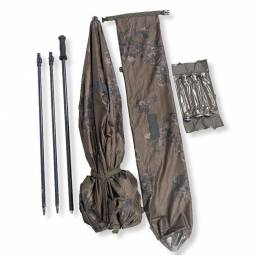 Nash Scope OPS Recon Brolly, brolly carpe, abri carpiste, toile Aquasense 10 000 mm, léger et résistant