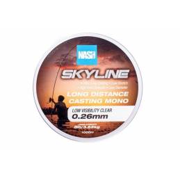 Nash Skyline Mono Clear 8lb 0.26mm 1000m – Fil nylon longue distance | CarpeConnect
