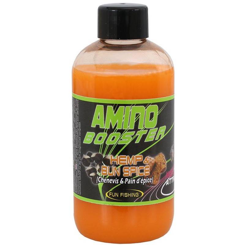 FUN FISHING Amino Booster Hemp Bun Spice 185 ml – www.CarpeConnect.com