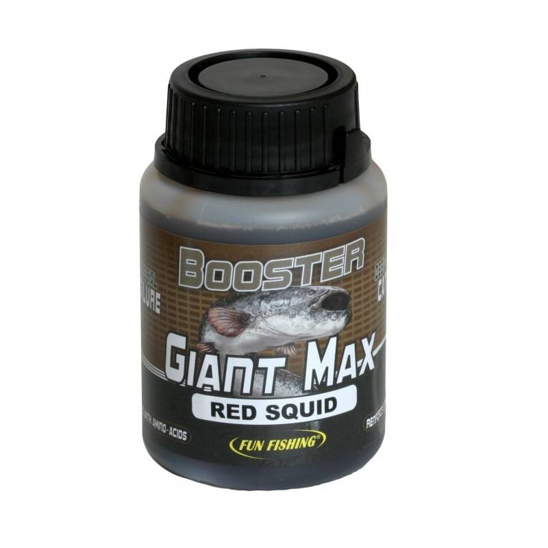 FUN FISHING Giant Max Booster Red Squid 175 ml – www.CarpeConnect.com