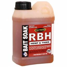 Fun Fishing RBH Bait Soak Hemp Tiger 1 L Attractant Carpe
