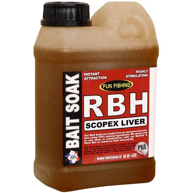 Fun Fishing RBH Bait Soak Scopex Liver 1 L Attractant Carpe
