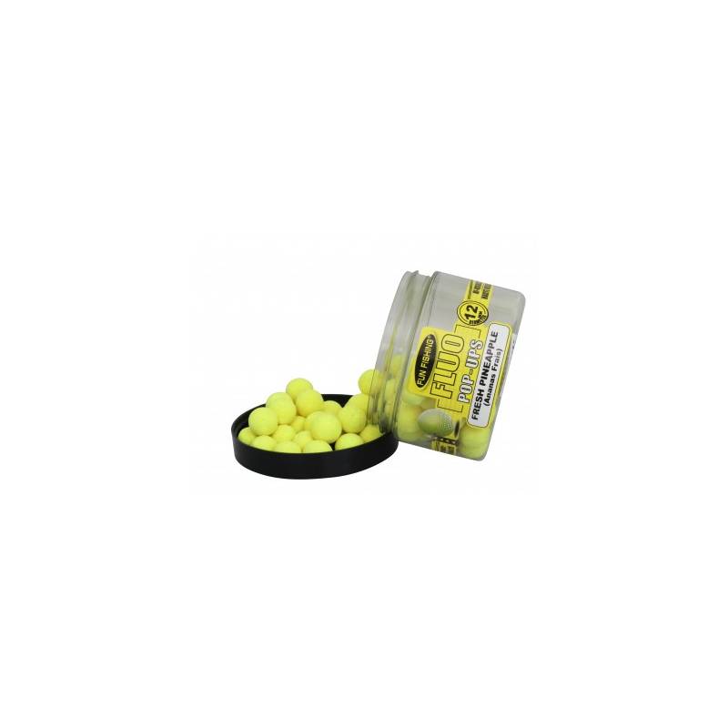 Fun Fishing Fluo Pop Ups 12 mm 55 gr Jaune / Ananas