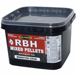 Fun Fishing RBH Pellets Melangés 2 Diametres 1.5 kg Monster Crab