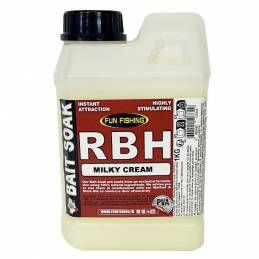 Fun Fishing RBH Bait Soak System Milky Cream 1kg Bouillettes Carpe