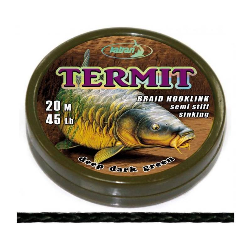 KATRAN BRAIDED LINKS TERMIT 35 LBS 20 M DEEP DARK GREEN