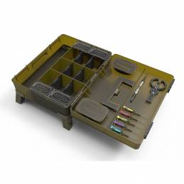 Boîte Korum Mega Blox Station Fully Loaded | Station de Pêche Ultra-Résistante et Complète