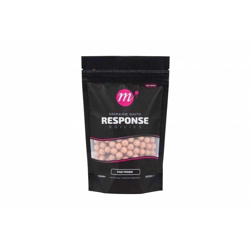 MAINLINE SHELF LIFE BOILIES PINK PRAWN 10MM 200GR