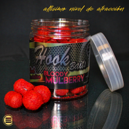 PRO ELITE BAITS GOLD HOOK BAITS HARD BOILIE+DUMBELL BLOODY MULBERRY 20MM 130 GR