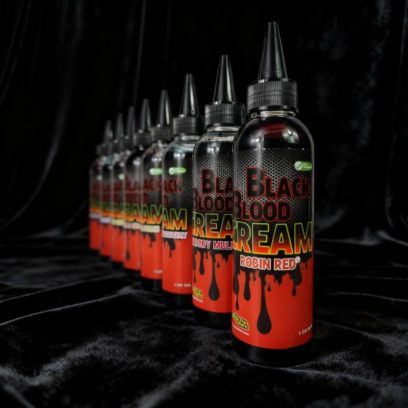 Pro Elite Baits Black Blood Cream Krill Crab 150 ml Booster Carpe | CarpeConnect