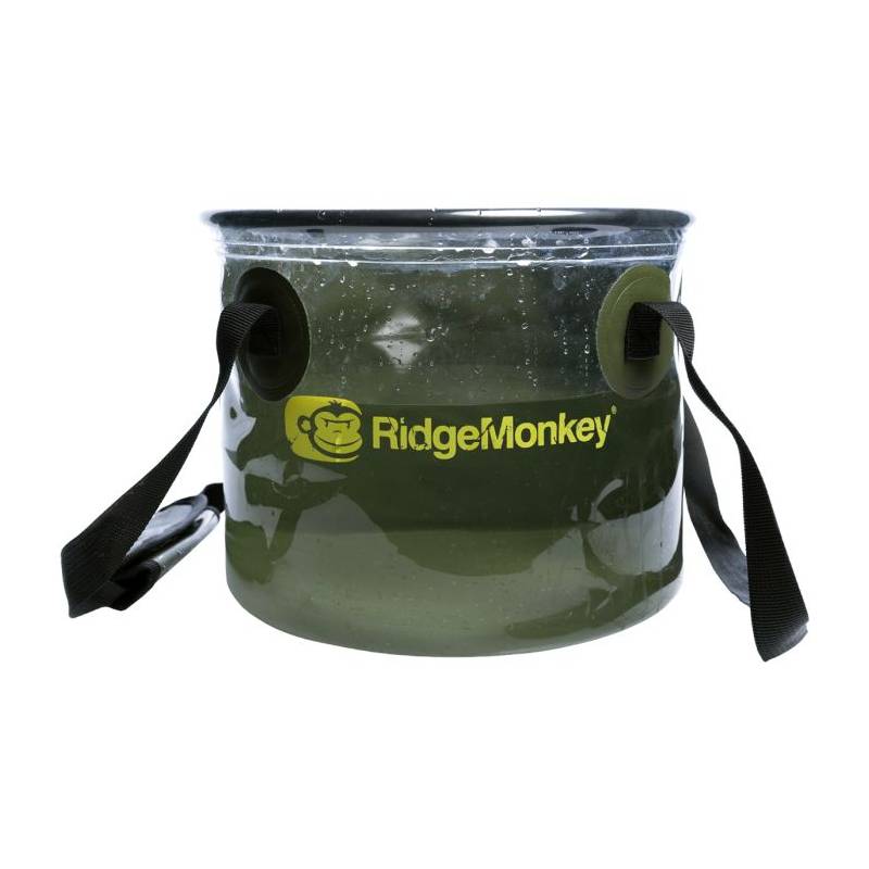 Ridge Monkey Perspective Collapsible Bucket 10L – Seau pliable transparent | CarpeConnect