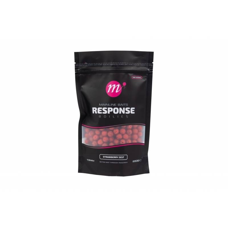 MAINLINE SHELF LIFE BOILIES STRAWBERRY ZEST 10 MM 200 GR