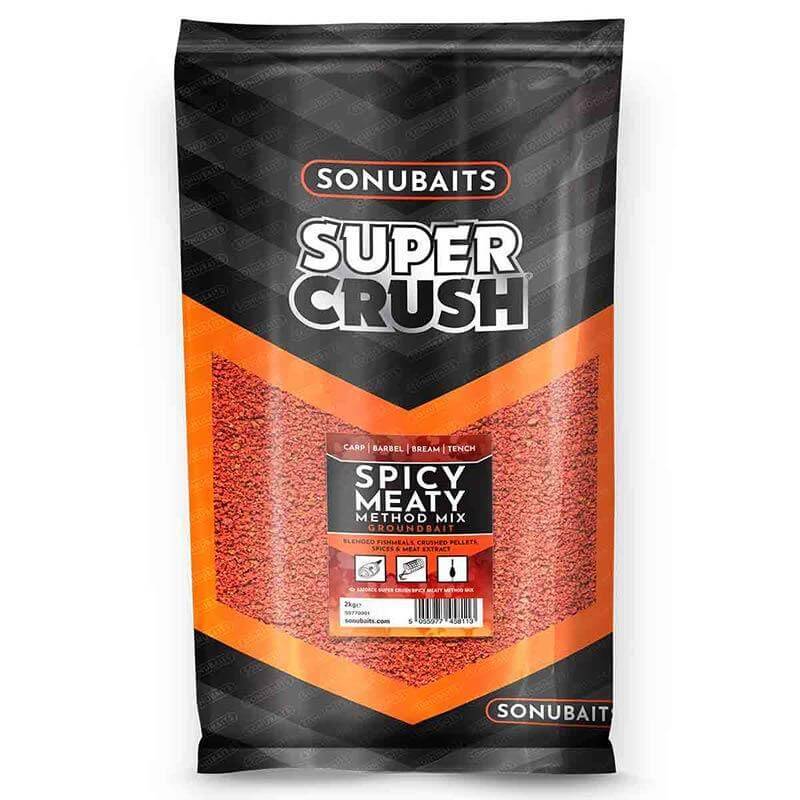 SONUBAITS Spicy Meaty Method Mix 2 Kg - Amorce Method Feeder Carnée | CarpeConnect