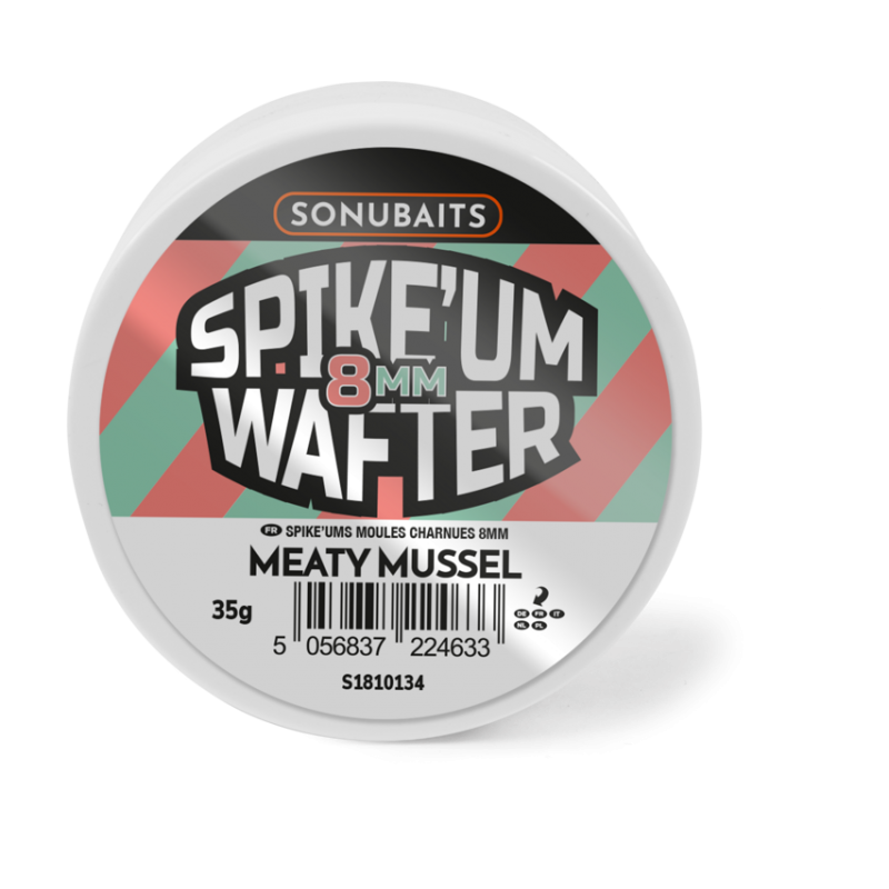 Sonubaits Spike Um Wafter Meaty Mussel 8 mm - Wafter Carpe Ultra Attractif | CarpeConnect