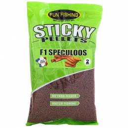 Fun Fishing Sticky Pellets F1 Speculoos 2mm 650g | Pellets Carpe | CarpeConnect