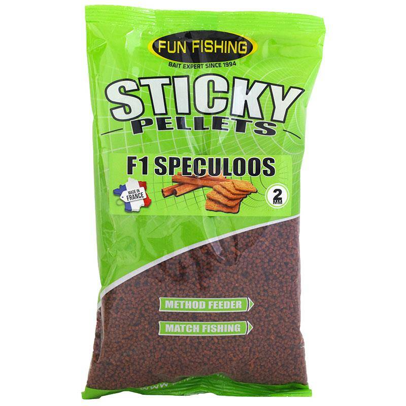 Fun Fishing Sticky Pellets F1 Speculoos 2mm 650g | Pellets Carpe | CarpeConnect