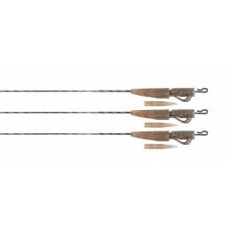 Fox Edges Camo 40lb Submerge Lead Clip Leaders x3 - Leaders carpe haute résistance | WWW.CarpeConnect.Com