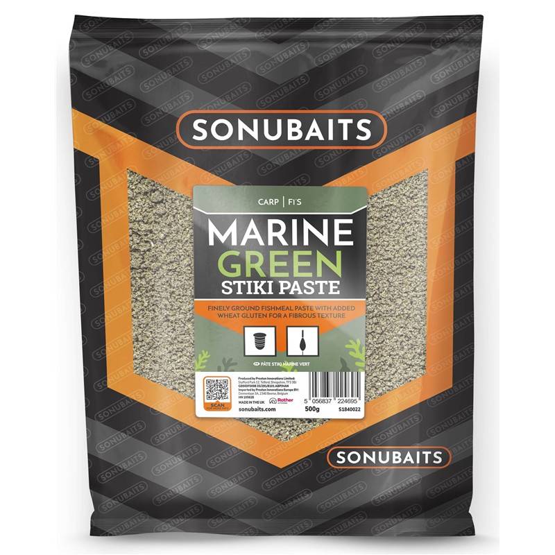 Sonubaits Stiki Paste Marine Green 500 gr - Pâte Attractante Carpe | CarpeConnect