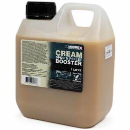 CC Moore Cream Spod & Pellet Booster 1 Litre – Liquide Attractif Appâts Sucré | CarpeConnect
