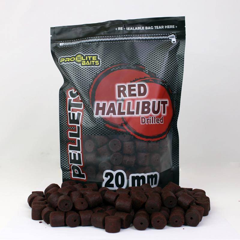 PRO ELITE BAITS HALIBUT PELLETS DRILLER RED HALLIBUT 8MM - 900 GR