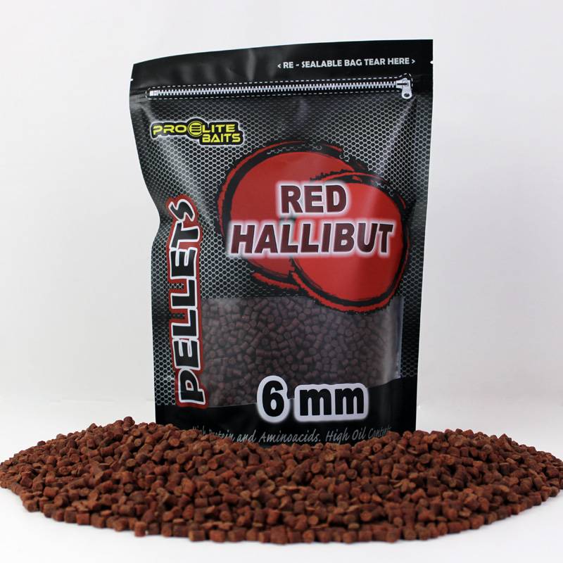 pro elite baits red hallibut pellets 2 mm 900 grs
