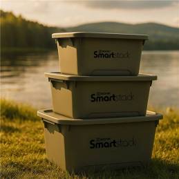 Boîte de rangement pêche SONIK SmartStack Medium 36L empilable robuste
