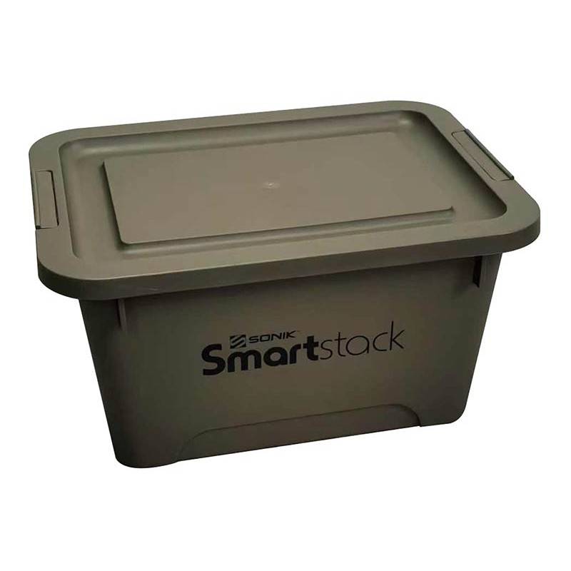Boîte de rangement pêche SONIK SmartStack Medium 36L empilable robuste