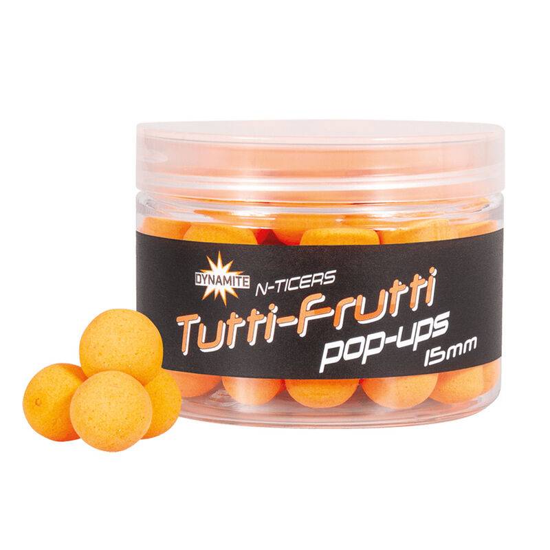 Dynamite Baits N'Ticers Tutti Frutti Pop-Ups 10mm | Pop-Ups Carpe Fruités | CarpeConnect