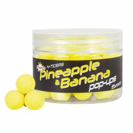 Dynamite Baits N'Ticers Pineapple Banana Pop-Ups 10mm | Pop-Ups Carpe Fruités | CarpeConnect