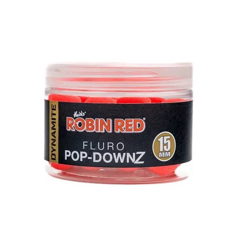 Dynamite Baits Robin Red Fluoro Pop Downz 15mm | Hookbait Carpe Premium | CarpeConnect