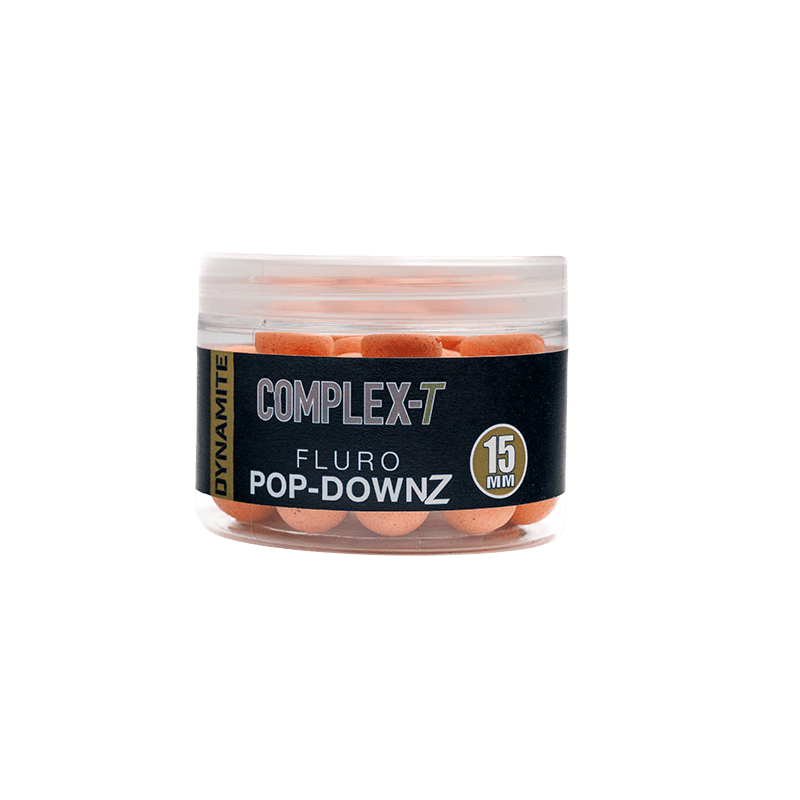 Dynamite Baits Complex-T Fluoro Pop Downz 15mm | Hookbait Carpe Premium | CarpeConnect