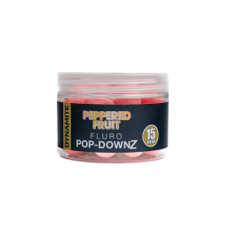 Dynamite Baits Peppered Fruit Fluoro Pop Downz 15mm | Hookbait Carpe | CarpeConnect