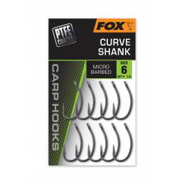 Fox Curve Shank N°6 - Hameçon Carpe Courbe Haute Performance