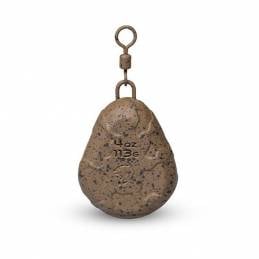 Nash Flat Pear Swivel Lead 4.5 oz 127 g - Plomb Poire Carpe avec Émerillon | CarpeConnect
