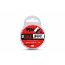 Spomb Red Tapered Braided Leaders 18-40 lbs - Tête de Ligne Conique Tressée | CarpeConnect
