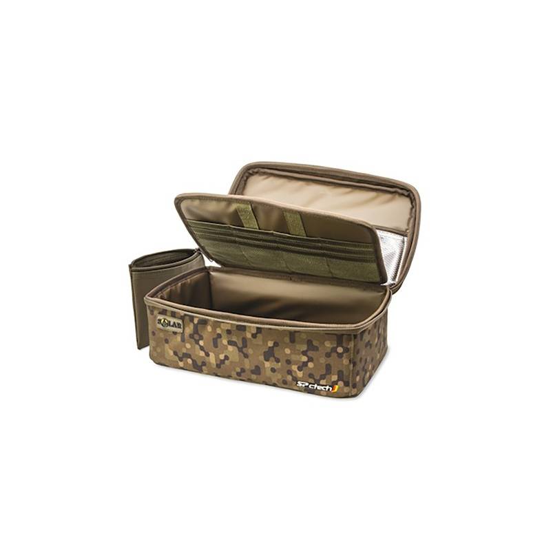 Solar SP C-Tech Tackle Station Medium boîte de rangement rigide pour accessoires de pêche à la carpe 11,5 x 9 x 8 cm