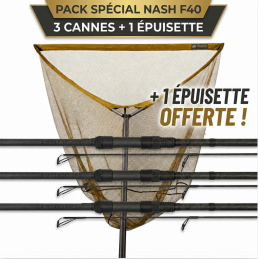 Ensemble Carpe Nash Air Force F40 13ft 3.75lb x3 + Epuisette F40 | CarpeConnect