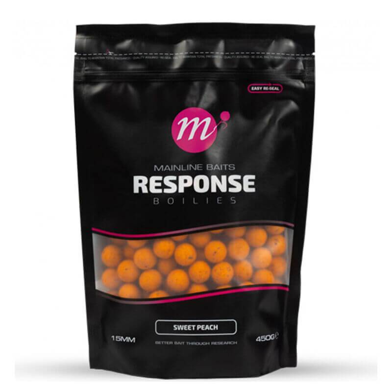 Mainline Response Sweet Peach 15 mm 450 g | Bouillettes Carpe Attractives | CarpeConnect