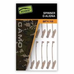 Fox Edges Camo XL Spinner D-Aligna x10 pour montage Spinner Rig carpe taille XL camouflage Camo haute performance