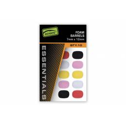 Fox Edges 7mm x 12mm Foam Barrels Mixed Color mousse flottante multicolore pour montages zig rig et pêche de la carpe