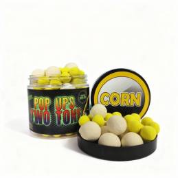 Pro Elite Baits Fluor Pop Up Two Tone Sweet Corn 60 g | Pop-Ups Carpe 12/14 mm | CarpeConnect